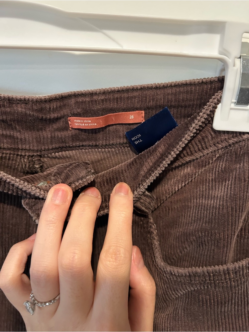 Pilcro Low-Rise Corduroy Flare Jean - Picture 9 of 13